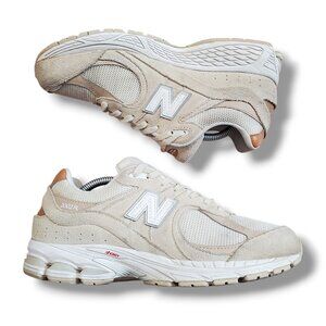 New Balance 2002R 'Sandstone' Suede Sneaker Shoes Beige Mens Size 9 US
